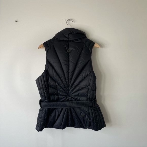 Lululemon RARE “Get Down” Black Quilted Puffer Reversible Down Vest Size 6 - Picture 4 of 5